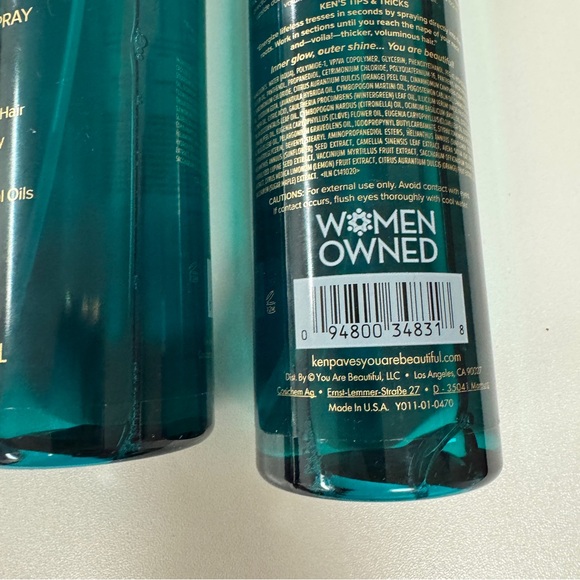 NEW Ken Paves You Are Beautiful Volumizing Spray 8.5 Ounce 3-Pack Essential Oils - Picture 4 of 5